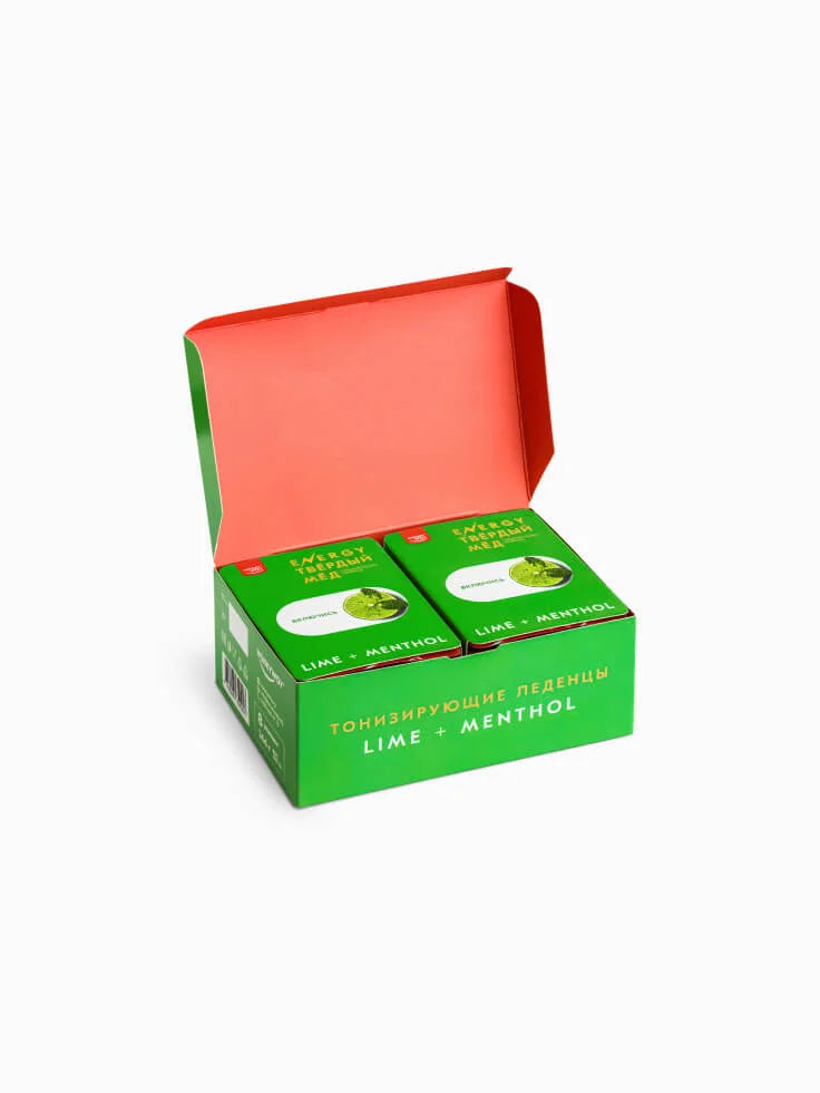 Energy Lime + Menthol – Natural Honey Lozenges