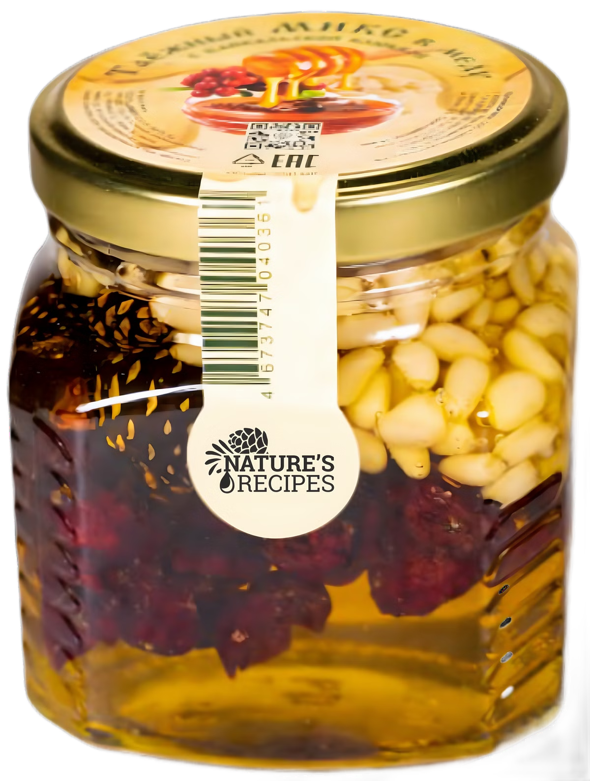 Taiga mix with Baikal cranberries in honey