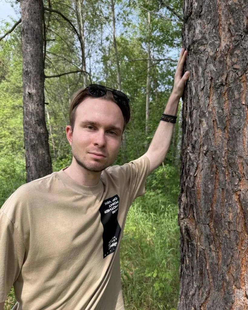 Yaroslav Yakupov, founder of Nature's Recipes, in the Altai forest